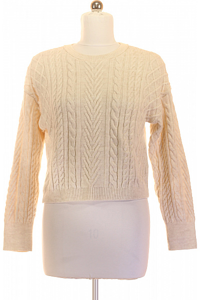 ONLY Béžový crop pulovr s copánkovým vzorem Vel. XL | ONLY | obrázek 2
