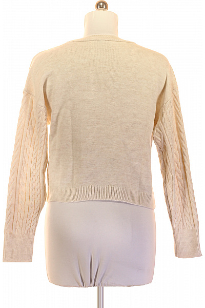 ONLY Béžový crop pulovr s copánkovým vzorem Vel. XL | ONLY | obrázek 3
