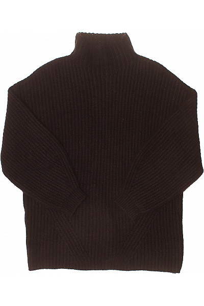 Dámský Hnědý Pletený Rolák Oversized Vel. 38