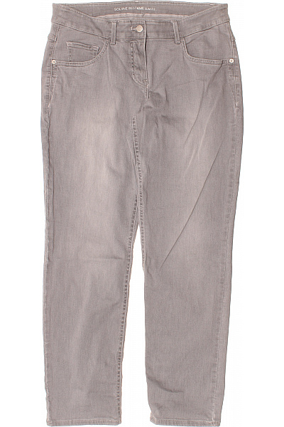 GERRY WEBER Dámské Džíny Slim Fit šedé Bavlněné Strečové Velikost EU 44