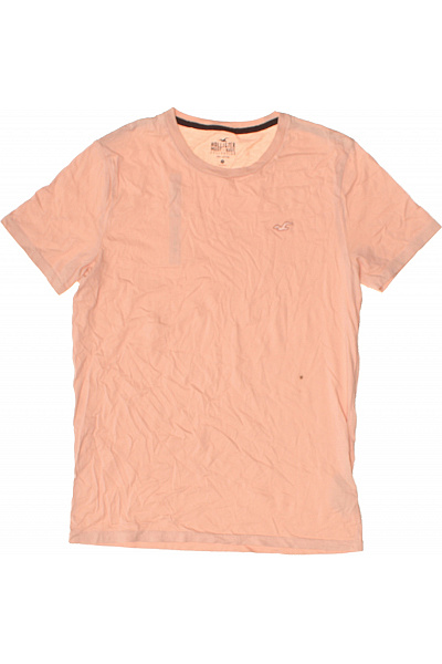 Hollister Pánské Bavlněné Tričko S Krátkým Rukávem Basic Růžové Velikost M