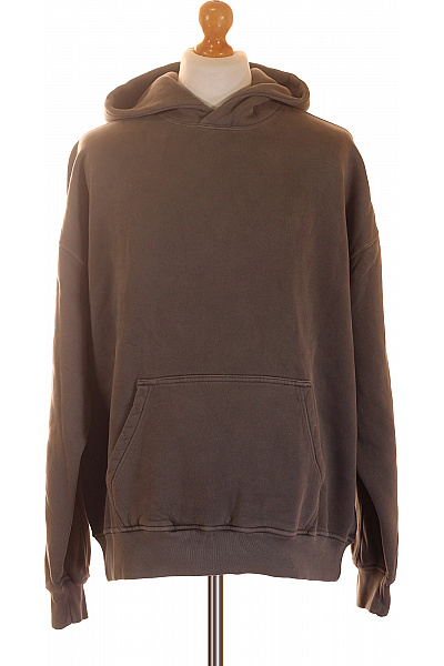 Abercrombie&Fitch Pánská bavlněná oversized mikina s kapucí a klokaní kapsou šedá Vel. L | Abercrombie&Fitch | obrázek 2