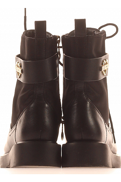 MOSCHINO Dámské kotníkové šněrovací boty na platformě černé Vel. 38 | MOSCHINO | obrázek 4