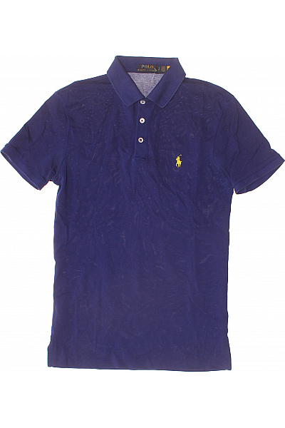 Ralph Lauren Modré Polo Tričko S Krátkým Rukávem A Výšivkou Vel. EU S