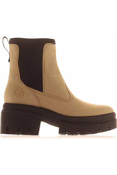 Timberland Dámské Kotníkové Kozačky Chelsea Khaki Na Platformě Vel. 40