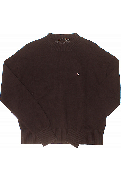 Calvin Klein dámský hnědý pletený svetr s dlouhým rukávem crop basic Vel. S | Calvin Klein | obrázek 2