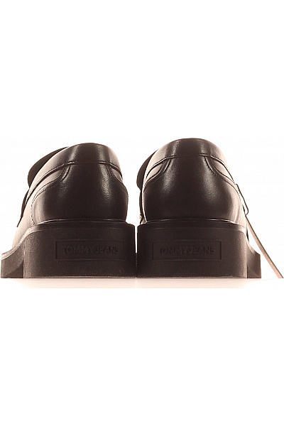 TOMMY HILFIGER Dámské kožené polobotky černé elegantní Vel. 39 | TOMMY HILFIGER | obrázek 4