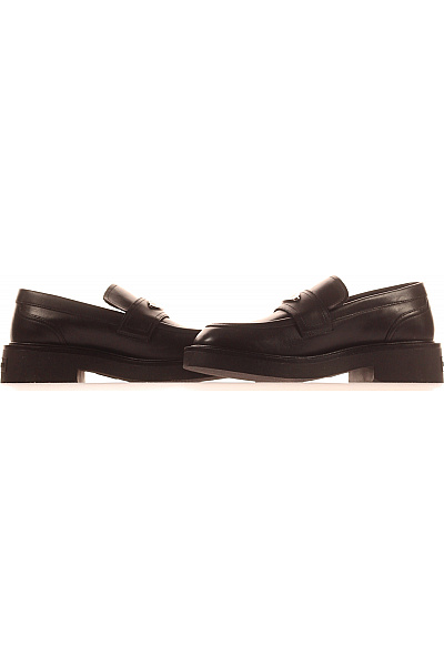 TOMMY HILFIGER Dámské kožené polobotky černé elegantní Vel. 39 | TOMMY HILFIGER | obrázek 5