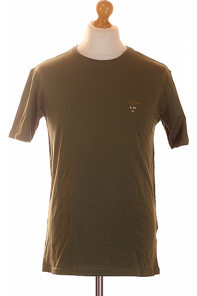 Aeronautica Militare Pánské tričko s krátkým rukávem a výšivkou khaki Velikost M | Aeronautica Militare | obrázek 2