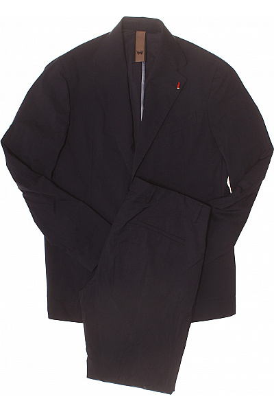 Mulish Pánské Společenské Obleky černé Smart Casual Vel. 50
