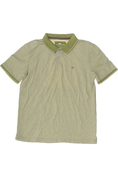 FYNCH-HATTON Pánské Khaki Polo Tričko S Krátkým Rukávem A Límečkem Velikost M