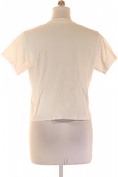LEVIS Bílé bavlněné crop top tričko s krátkým rukávem a nápisem Vel. EU XS | LEVIS | obrázek 3