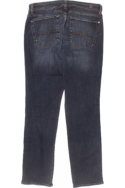 7 for all mankind Dámské modré strečové džíny rovné s vysokým pasem Velikost 31 | 7 for all mankind | obrázek 2