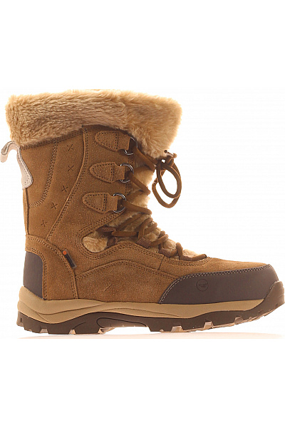 HI-TEC Hnědé Zimní Sněhule S Kožíškem šněrovací Outdoorové Velikost 39