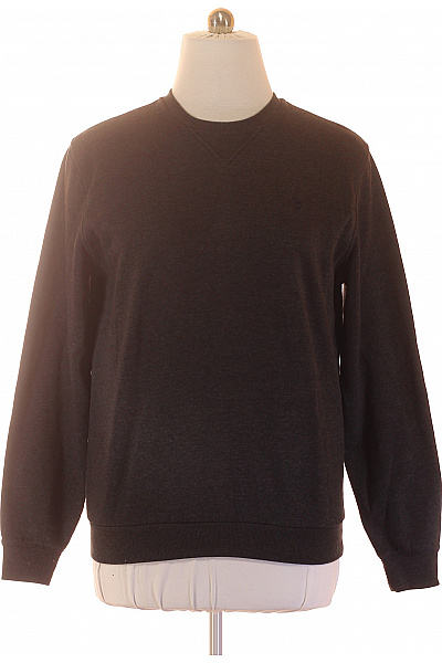 U.S.POLO ASSN. Pánská Mikina Crewneck Bez Potisku černá Vel. Xl