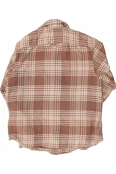 Guess Pánská hnědá kostkovaná košile s dlouhým rukávem regular fit Velikost s | Guess | obrázek 3