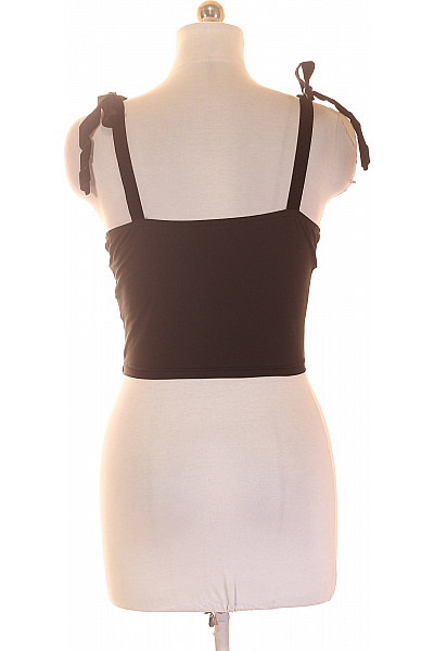 černé síťované crop top bez rukávů Velikost m | Unimoda | obrázek 3