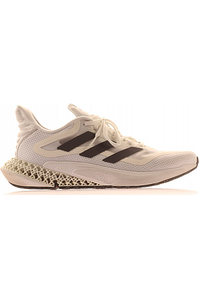 ADIDAS Bílé Textilní Běžecké Tenisky S 3D Podrážkou Vel. 44.5