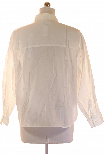 Gap Bílá bavlněná dámská košile s dlouhým rukávem oversized Velikost m | Gap | obrázek 3