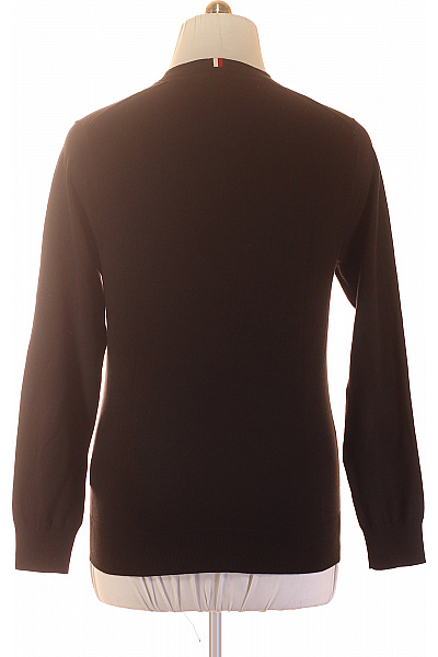 TOMMY HILFIGER basic černý bavlněný svetr s dlouhým rukávem Vel. M | TOMMY HILFIGER | obrázek 2