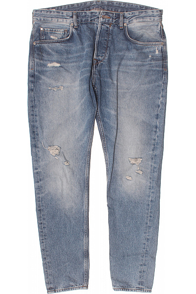 Pepe Jeans Pánské Modré Džíny S Dírami Vintage Vel. 34