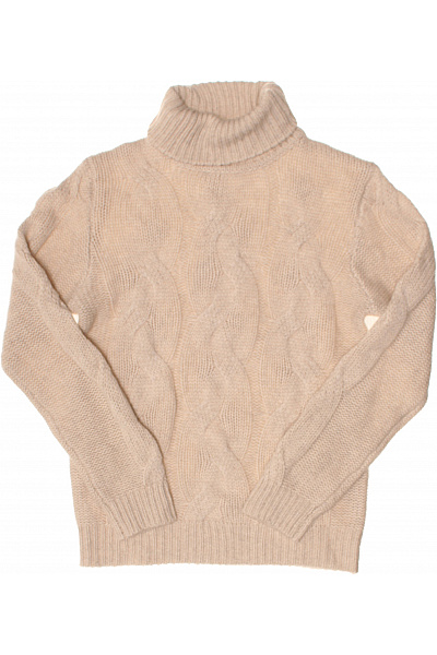 MAX TONSO CASHMERE Dámský kašmírový svetr s copánkovým vzorem a rolákem podzimní zimní Vel. EU L | MAX TONSO CASHMERE | obrázek 2