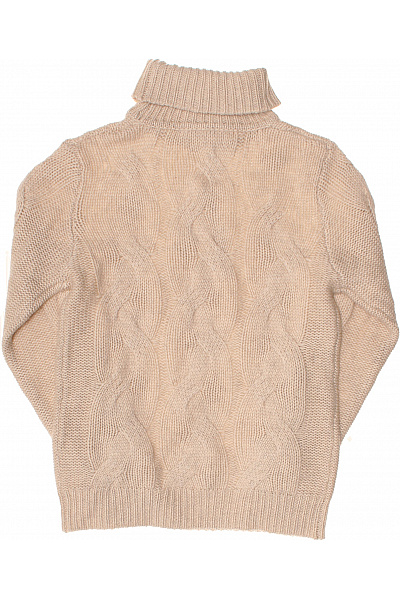 MAX TONSO CASHMERE Dámský kašmírový svetr s copánkovým vzorem a rolákem podzimní zimní Vel. EU L | MAX TONSO CASHMERE | obrázek 3
