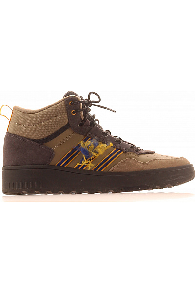 ADIDAS Kotníkové Outdoorové Tenisky šněrovací Semišové Khaki Velikost 44 2/3