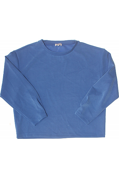 S.OLIVER Dámská Mikina Modrá S Dlouhým Rukávem Crewneck Jednobarevná Velikost 38