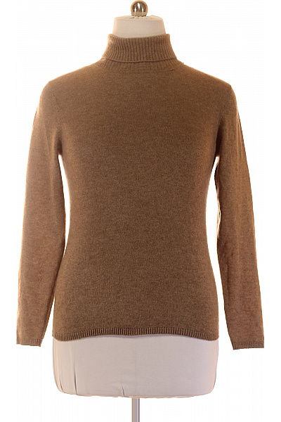 MAX TONSO CASHMERE Dámský Hnědý Kašmírový Rolák Basic Velikost XL