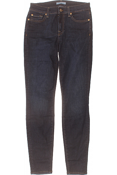 7 For All Mankind Dámské Džíny Strečové úzké S Kapsami Modré Vel. 27