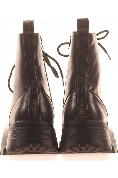 Guess Pánské černé kotníkové šněrovací boty s vysokou podrážkou Velikost 43 | Guess | obrázek 4
