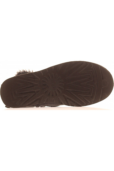 UGG Černé kožené válenky s mašlí Vel. 38 | UGG | obrázek 3