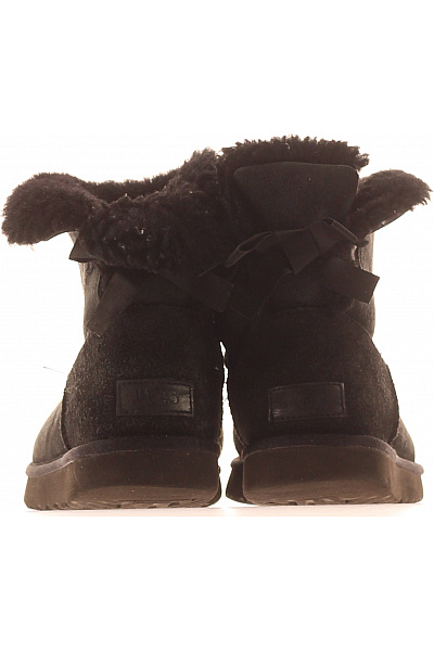 UGG Černé kožené válenky s mašlí Vel. 38 | UGG | obrázek 4