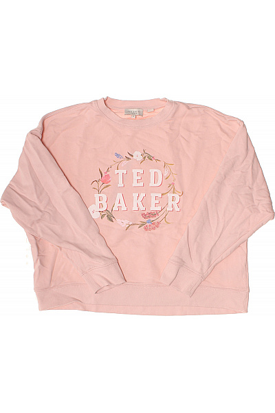 ted baker Růžová mikina s dlouhým rukávem a květovaným potiskem Vel. 4 | ted baker | obrázek 2