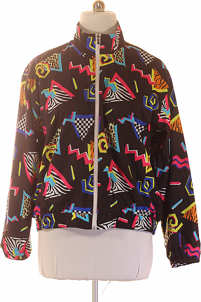 Barevná retro šusťáková bunda se zipem Velikost EU 2XL | Unimoda | obrázek 2