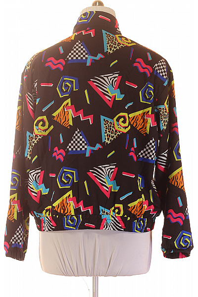 Barevná retro šusťáková bunda se zipem Velikost EU 2XL | Unimoda | obrázek 3