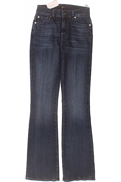 7 For All Mankind Dámské Džíny Zvonové S Vysokým Pasem Modré Vel. 26