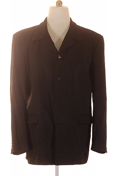 Hnědý Vlněný Kabát K Obleku Elegantní Klasický Velikost XXL