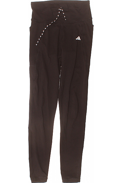 ADIDAS Dámské černé Sportovní Legíny S Vysokým Pasem A Kapsami Vel. EU XS