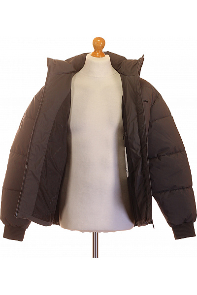 PEGADOR Šedá pánská prošívaná zimní puffer bunda se zipem Velikost XS | PEGADOR | obrázek 4