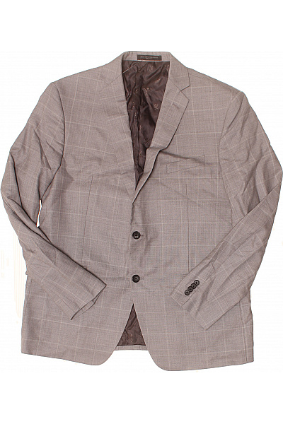 John Varvatos Pánský vlněný oblek šedý kostkovaný smart casual Vel. L | John Varvatos | obrázek 2