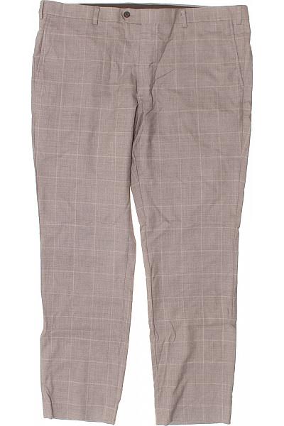 John Varvatos Pánský vlněný oblek šedý kostkovaný smart casual Vel. L | John Varvatos | obrázek 4