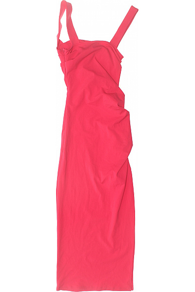 ZARA Růžové šaty na ramínka koktejlové sexy bodycon midi Velikost EU S | ZARA | obrázek 2