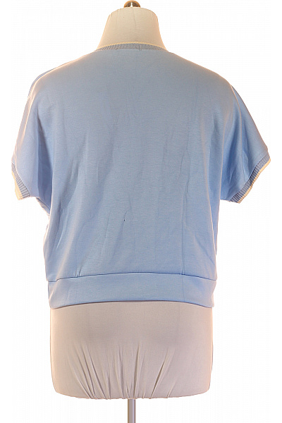 Sublevel Dámské tričko s krátkým rukávem modré basic crop top Velikost xl | Sublevel | obrázek 2
