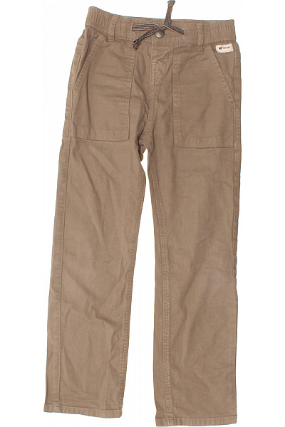 Steiff Dětské Bavlněné Kalhoty Cargo Khaki Vel. EU 7-8LET
