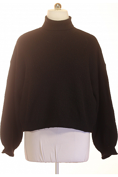 VERO MODA Černý Dámský Crop Rolák S Balonovými Rukávy Velikost XL