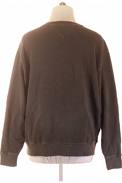 TOMMY HILFIGER Pánská bavlněná mikina crewneck s potiskem a výšivkou khaki Vel. EU XXL | TOMMY HILFIGER | obrázek 3