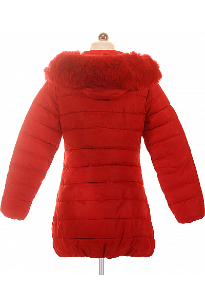MARIKOO Červená prošívaná zimní bunda s kapucí a kožešinou Vel. EU XS | MARIKOO | obrázek 2
