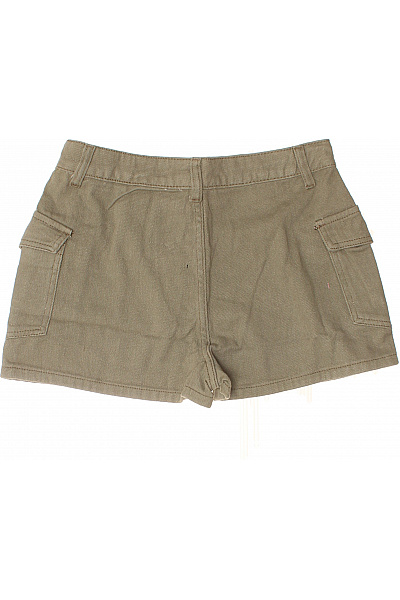 boohoo Dámské khaki cargo šortky s kapsami Velikost 34 | boohoo | obrázek 3